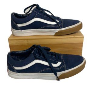 Old Skool Vans Blue with White Stripe Size 12